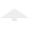 Ekena Millwork Kennewick Architectural Grade PVC Gable Bracket, 36"W x 12"H x 4"D x 6"F, 8/12 Pitch GBP036X12X0406KEN00 - alternate 4